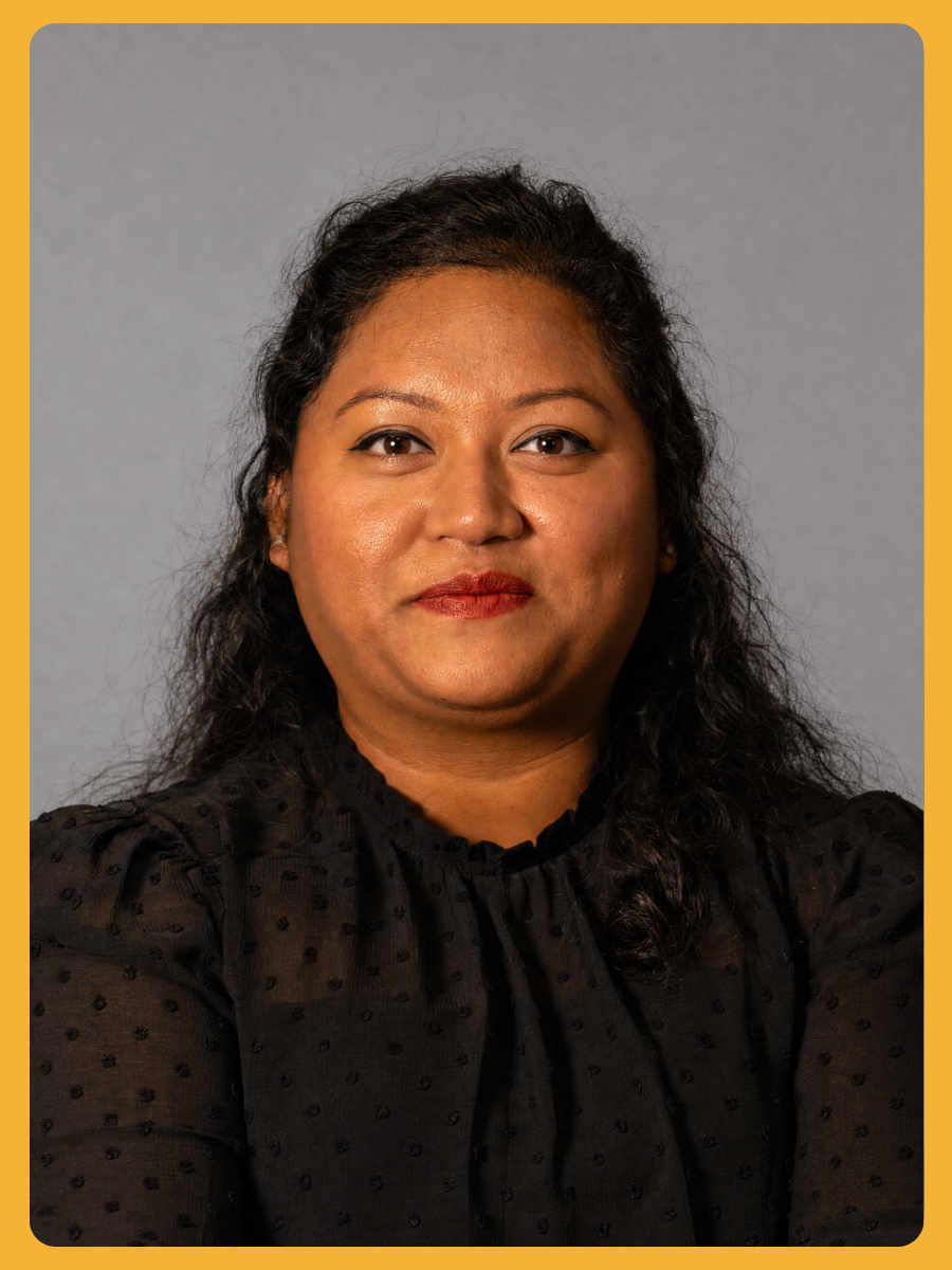 Portrait of Rajina, nail technician at JLounge Natural Nail Bar & Spa in Boulder, Colorado